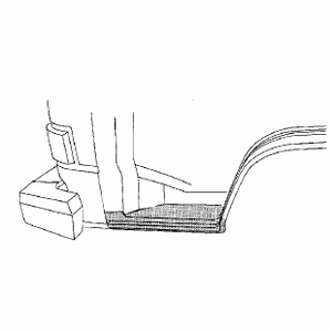 Reparatiedeel treeplank laag [ links ]