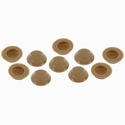 Schroef afdekkapje bruin / beige 10 stuks