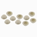 Schroef afdekkapje zilver beige 10 stuks